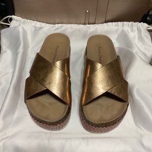 SOLD***gold sandals